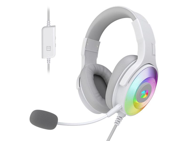 Redragon PANDORA USB/Aux RGB Gaming Headset – White