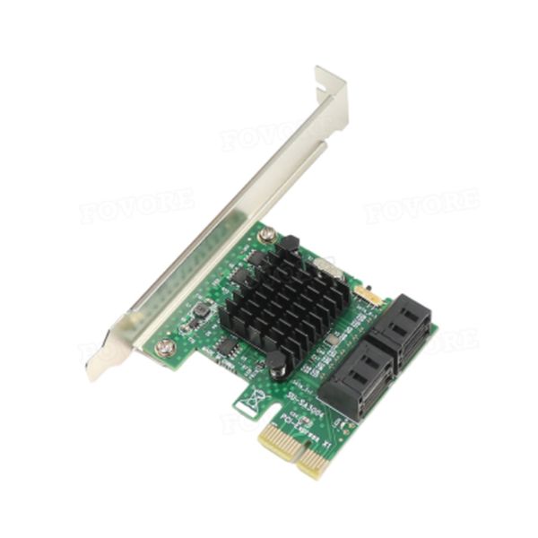 Pcie To Sata Expansion Card Pci Express X1 To 4 Ports Sata Adapter a