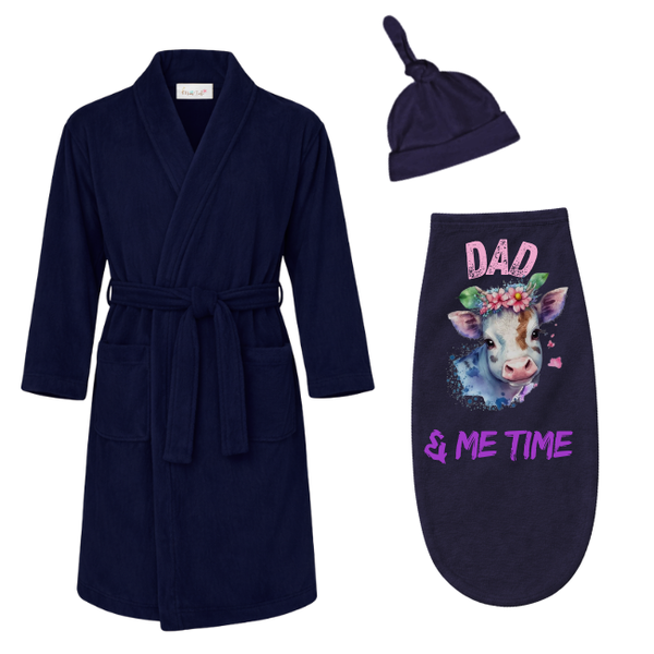 Baby &amp; Dad -Winter Gown &amp; Baby Swaddle Cocoon-Eng-Boere Meisie