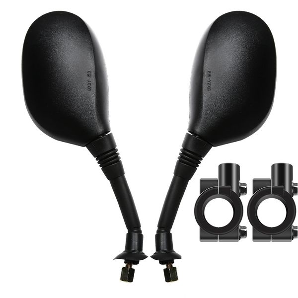 Universal Motorcycle Rearview Mirror - Durable and Adjustable - With Base