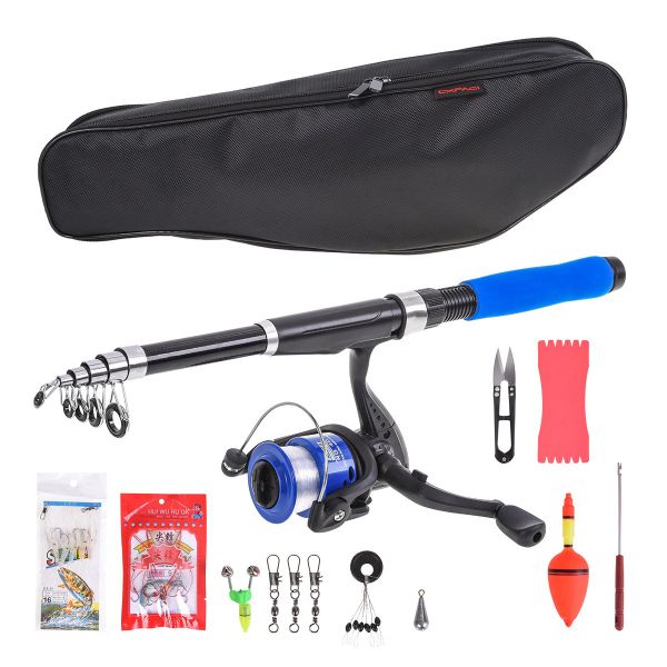 Lightweight Sea Fishing Rod &amp; Reel Combo with Full Kit &amp; Carry Bag