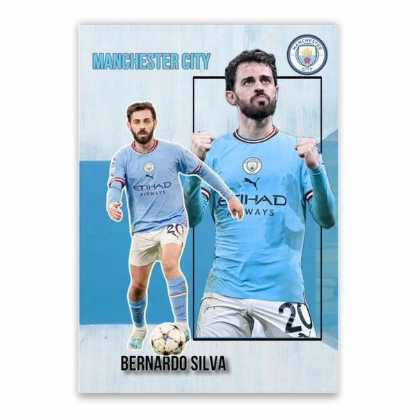 Bernado Silva Manchester City Poster - A1