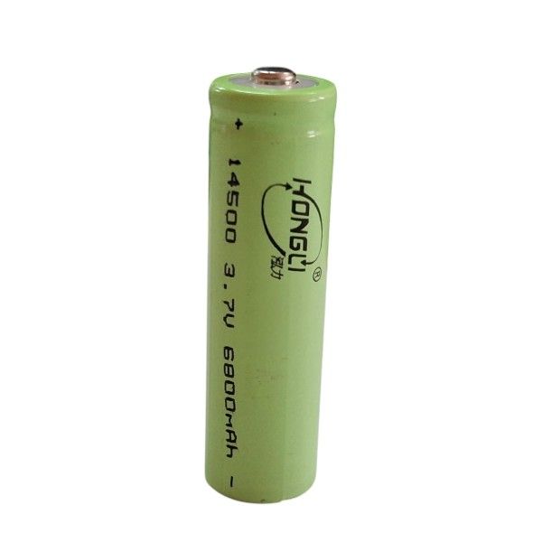MR15040 Pointed Head 14500 Rechargeable 3.7V Battery 6800mah Pack Of 2