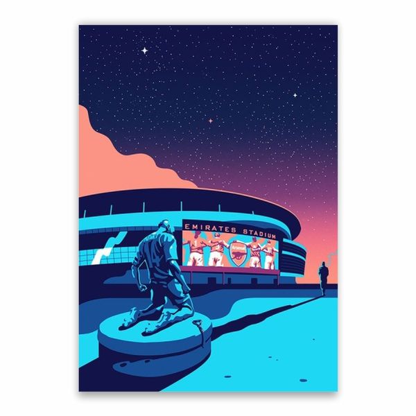 Emirates Stadium Henry Statue Poster - A1