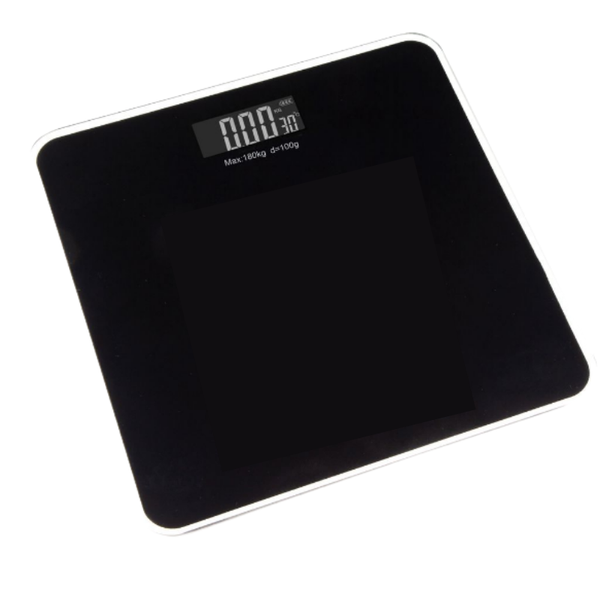 Casa Electronic Bathroom (Round Edge) Glass Scale (NERO) (CBSGR01N)