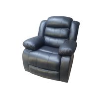 Black Mopane 100% Genuine Leather Electric Recliner Chair Sofa