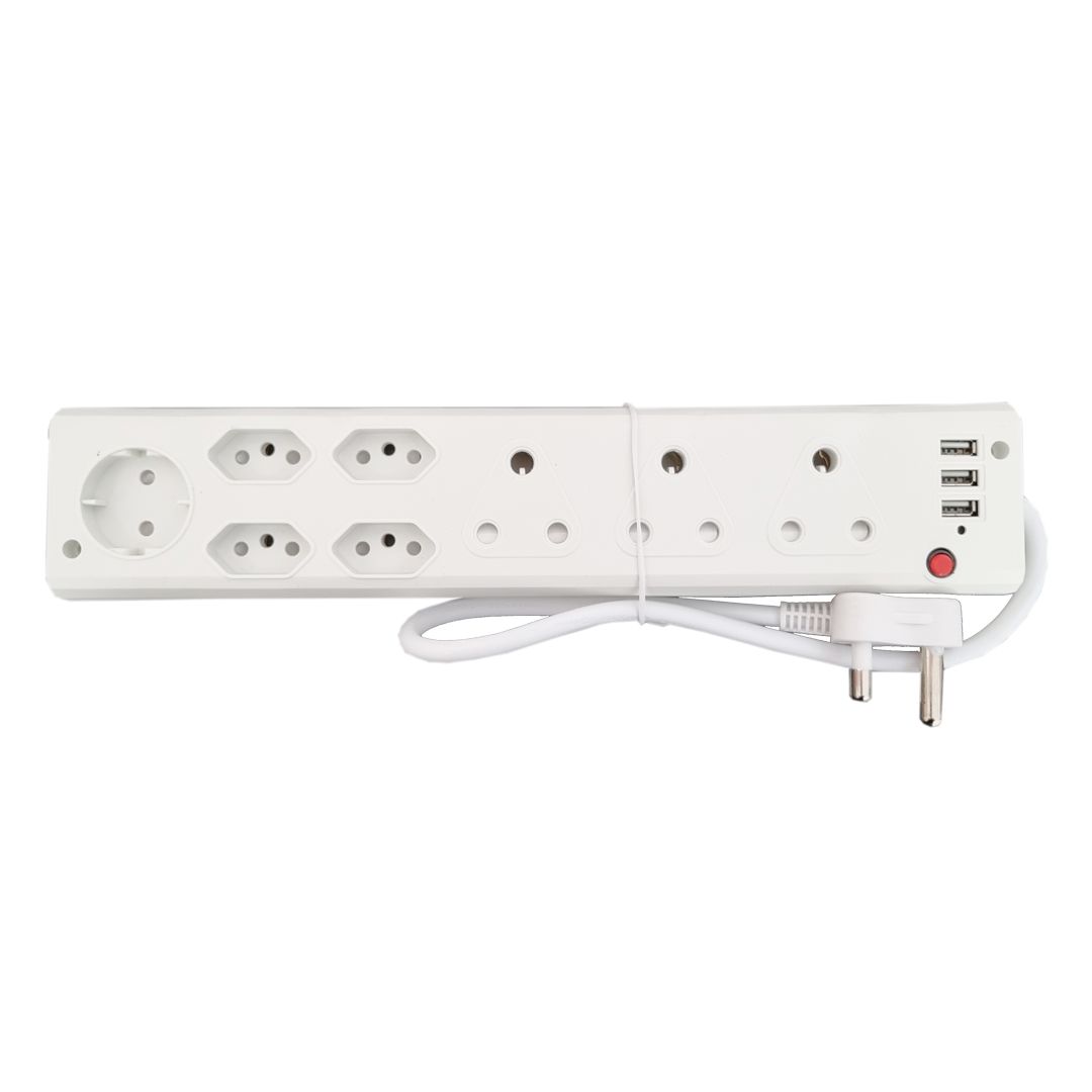 Redisson USB 8 Way MultiPlug Adapter Fire Resistant Buy Online in
