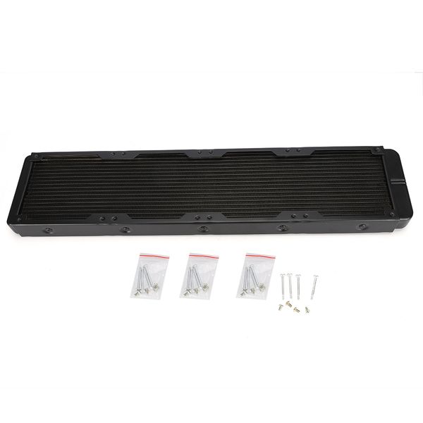 Black 18-Tube Aluminum Radiator