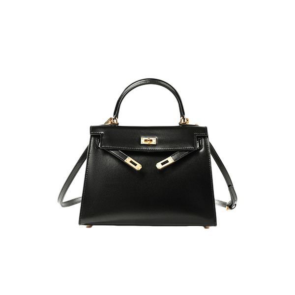 Women's Cowhide Leather Handbag Luxury Top Handle Crossbody Bag