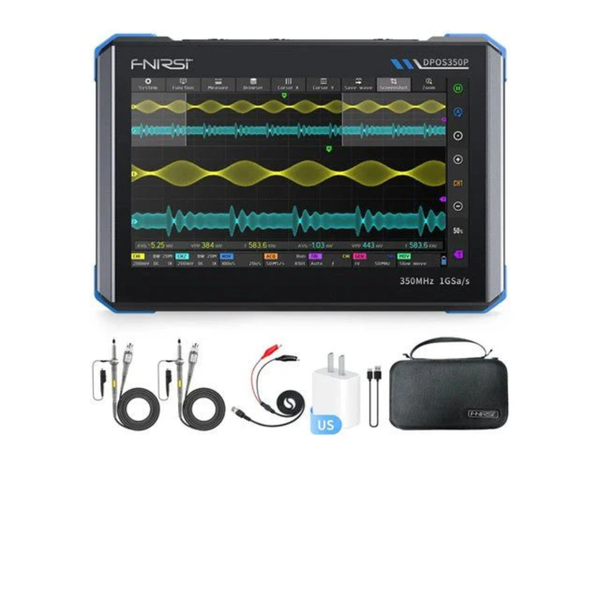 FNIRSI DPOS350P 350MHz 4-in-1 Tablet Oscilloscope Spectrum Analyzer DDS