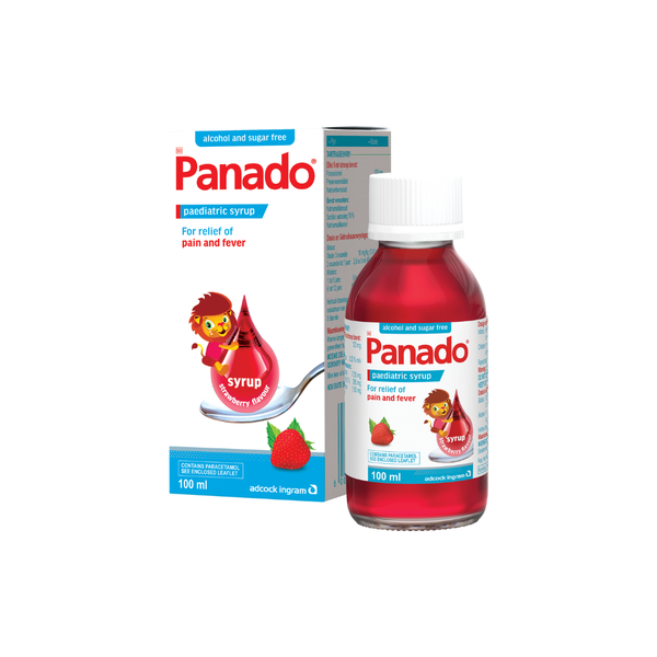 Panado Paediatric Syrup 100ml Strawberry 211075