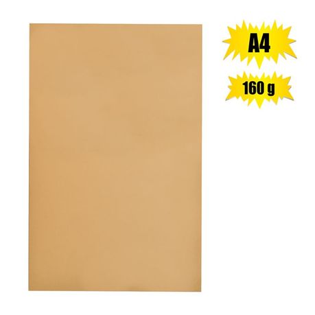 Bulk Pack x 50 Art+Craft Board A4 160g Sheet Earth/Gold
