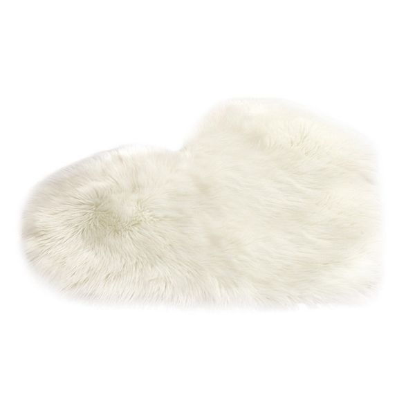 Home Rug Super Soft Faux Fur Heart