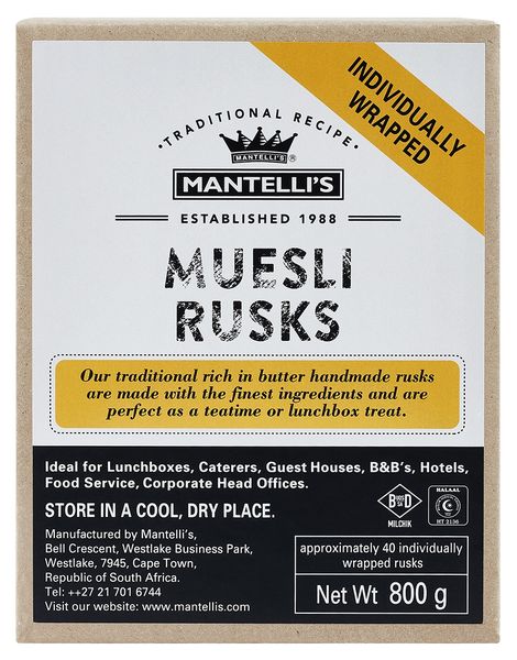 Mantelli's Rusks - Muesli 800G