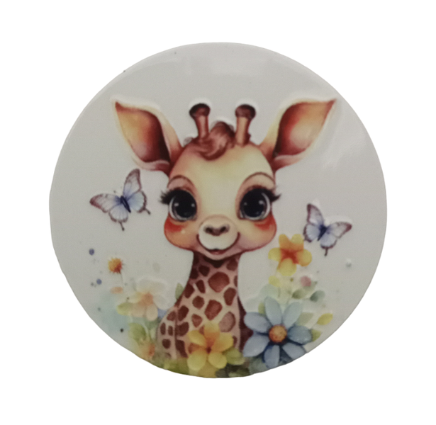 Popsocket Phone Grip Stick On - Baby giraffe