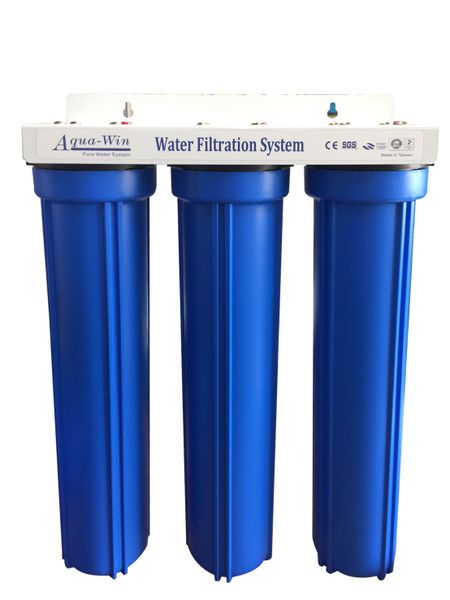 3 Stage 20 Inch Slim Whole House Water Filter Systems with Bracket