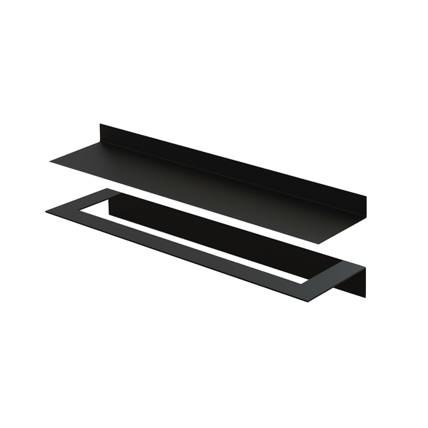 Combination Bathroom Accessory Set - Towel Rail + Shelf