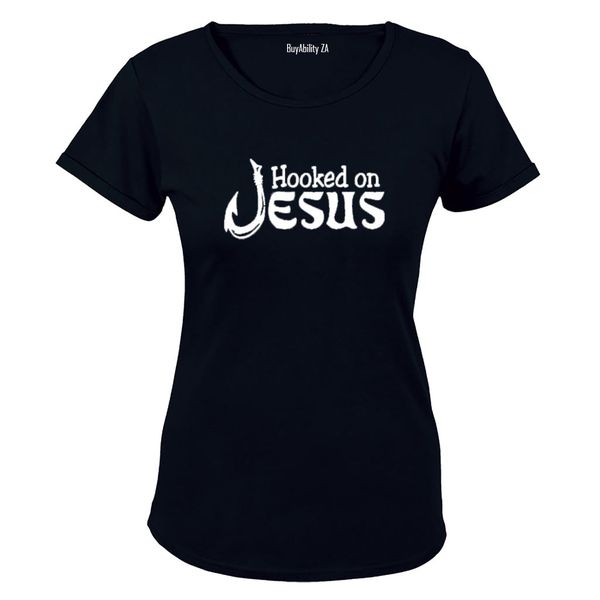 Hooked on Jesus - Ladies - T-Shirt