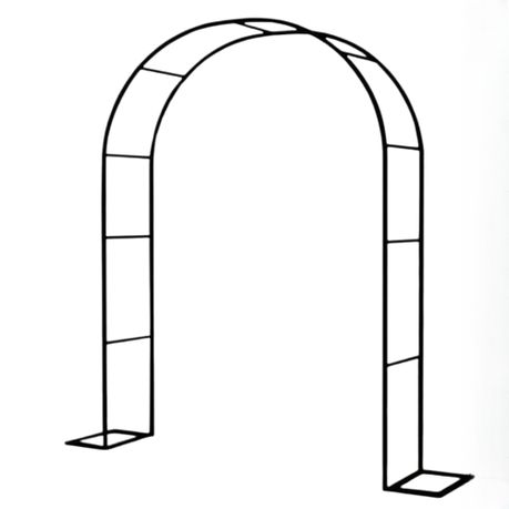 Outdoor Wedding Party Plant Trellis Flower Climbing Metal Arch 140x230cm Image