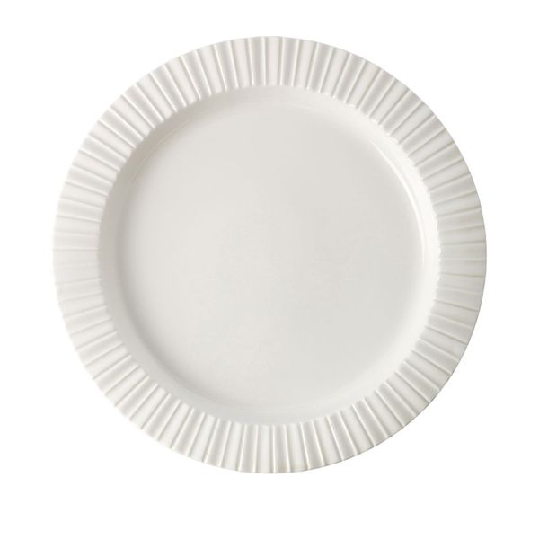 George &amp; Mason - Richmond Lined Edge Detail Plate 25.5x2.4cm - 4 Piece