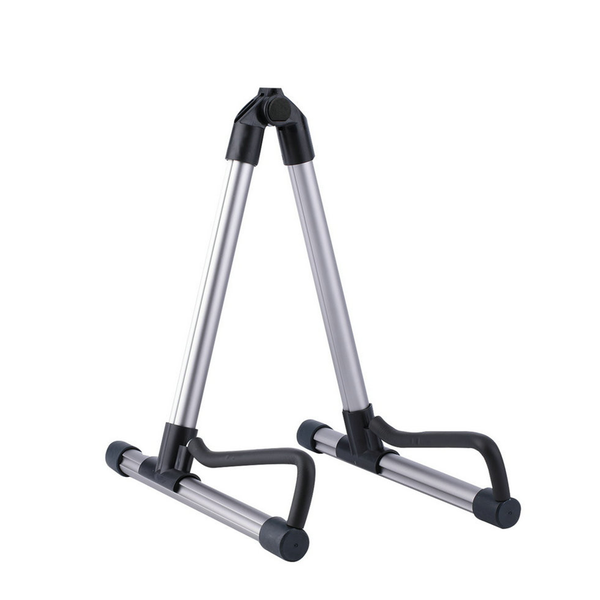 Foldable Guitar Stand Guitar Holder Tripod Stringed Instrument-Silver