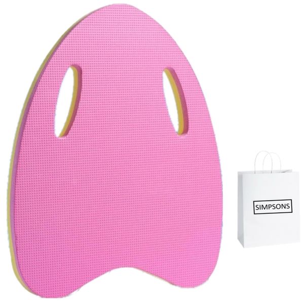 Two Tone Pink and Yellow EVA Swimming Floating board &amp; Simpsons bag