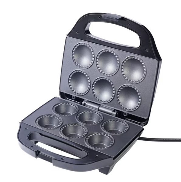 Non-Stick Electric Portable Pie &amp; Quiche Maker Machine-6 Holes