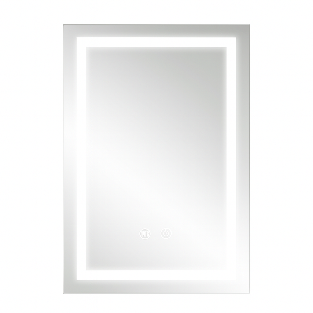 Square Modern Touch-Control LED & Anti-Fog Technology Mirror Cabinet