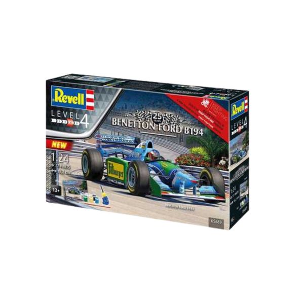 Revell-1:24 25th Anniv. "Benetton Ford B194" (Gift Set)-Michael Schumacher