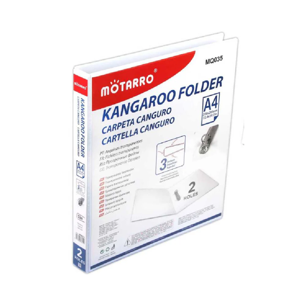MOTARRO A4 2D &amp; 4D Ring Binders - Durable PVC/PP File Folders for Office