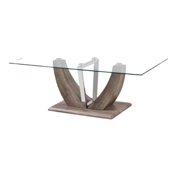 Bateau Glass Coffee Table - Nature