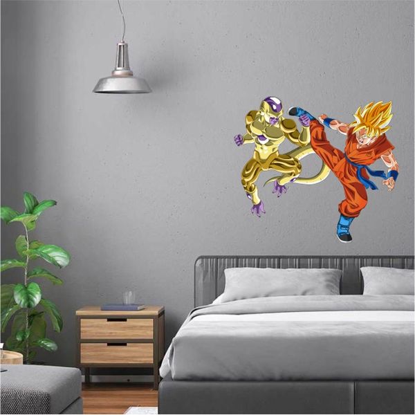 SSJ2 Goku v Golden Frieza Wall Art