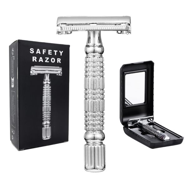 Butterfly Brand Open-face Double-edged Metal Safety Razor Set