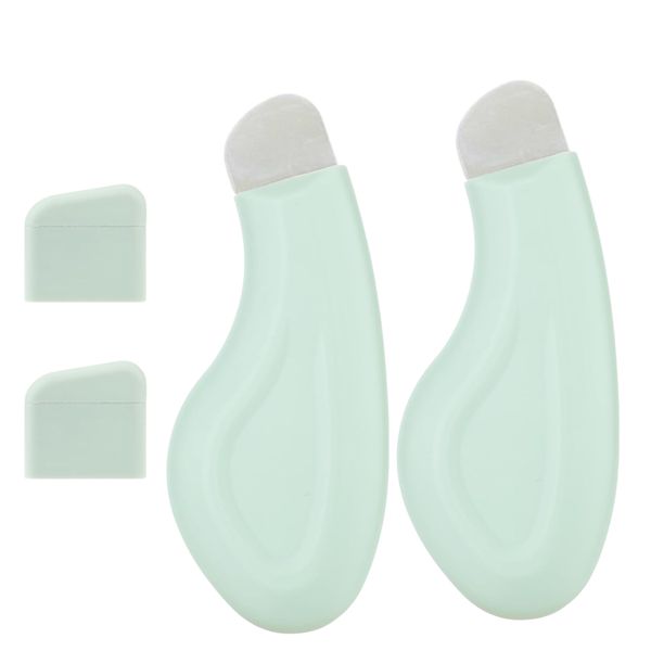 Bestby - 2PCS Stainless Steel Blackhead Removal Scraper Facial Pore Cleaner