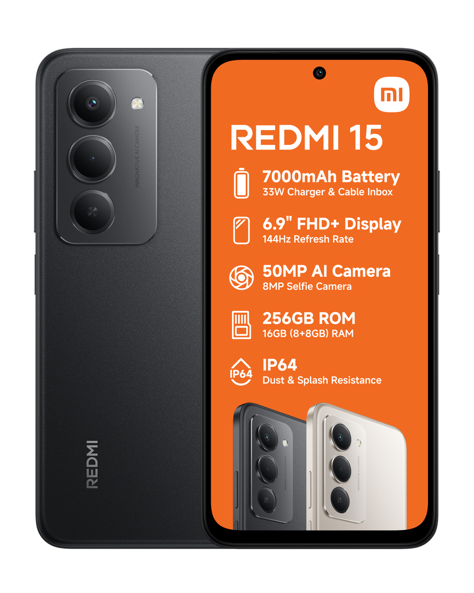Xiaomi Redmi 15 Dual Sim Smartphone (8+256GB) | Shop Today. Get it