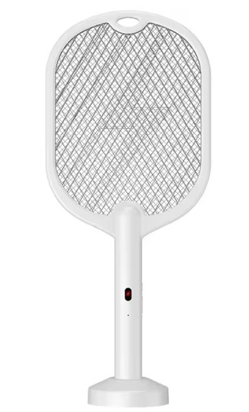 Rechargeable 2-In-1 Mosquito &amp; Fly Swatter Racket &amp; Freestanding Zapper