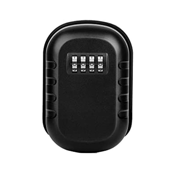 4-Digit Combination Code Wall Mount Lock Box - Silver