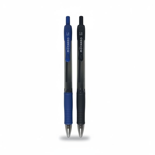 MT Ballpoint Pen Set - Blue &amp; Black Retractable Pens - 2 Pack