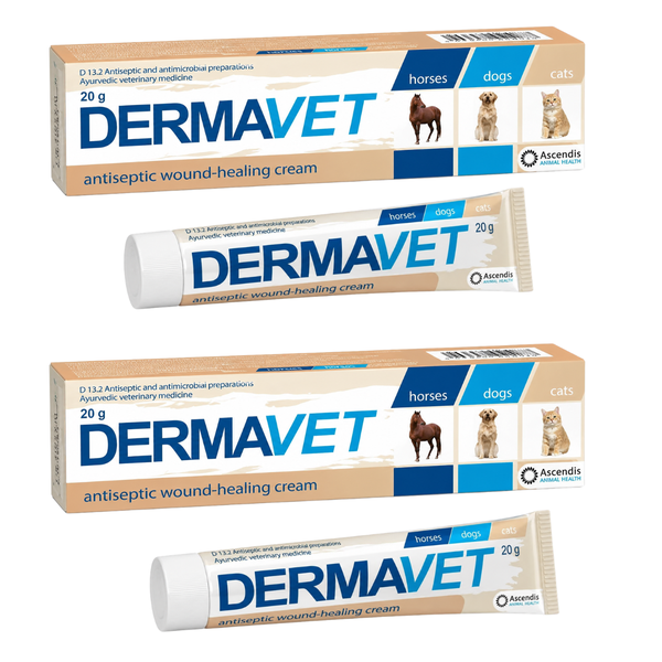 Dermavet Antiseptic Wound-Healing Cream - 20g - 2 Pack