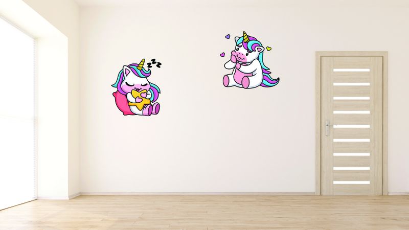 Baby Unicorns - Kids Wall Art - Decals - Vinyl