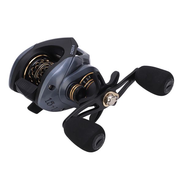 Baitcasting Reel 7.2:1 Micro Wire Cup Dual Brake RH