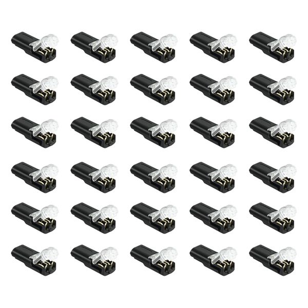 30 Packages Wire Connectors Push Fit No Stripping Electrical Connectors
