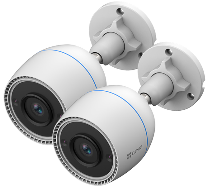EZVIZ C3TN 1080p Full HD Outdoor WiFi Security Camera Twin Pack
