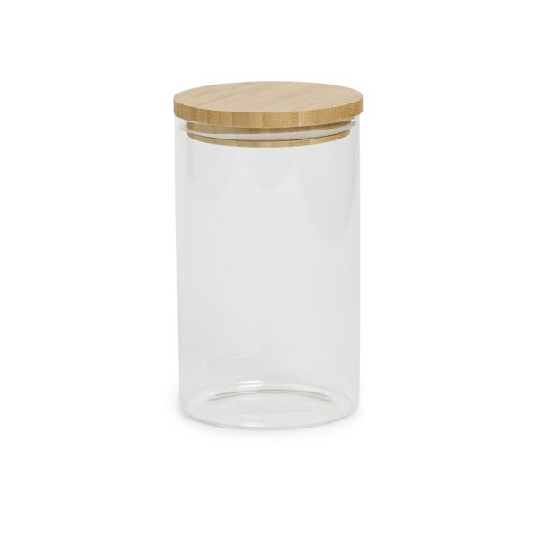 George &amp; Mason - Glass Canister with Bamboo Lid - 1000ml