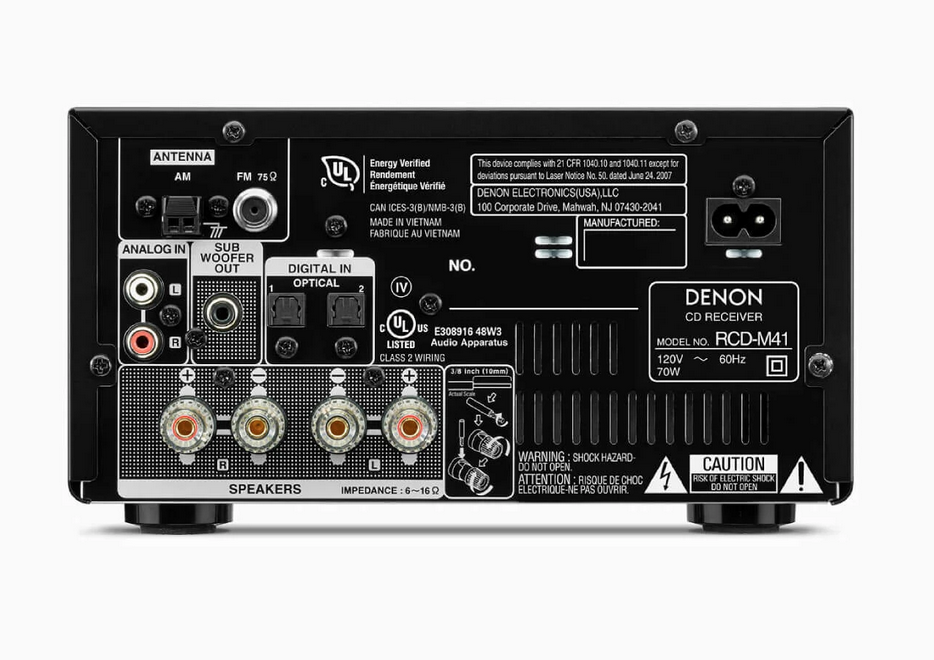 Denon D-M41 Mini Hi-Fi System - Black | Shop Today. Get it