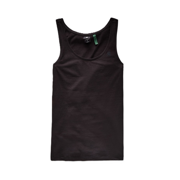 Women Black Built Up Cami Scoop Neck Vest