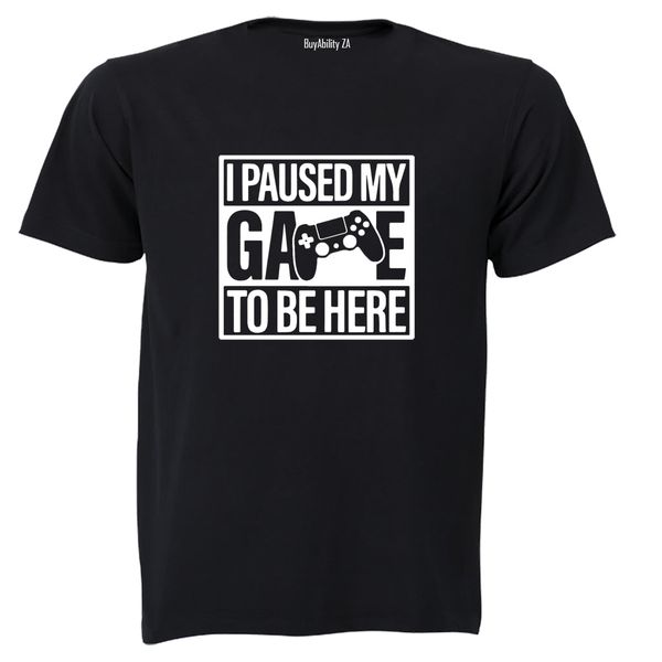 Paused my Game - Square - Adults - T-Shirt