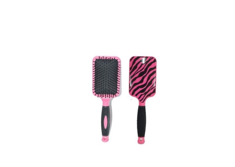 Ti Style Designer Ionic Paddle Brush - Pink Zebra