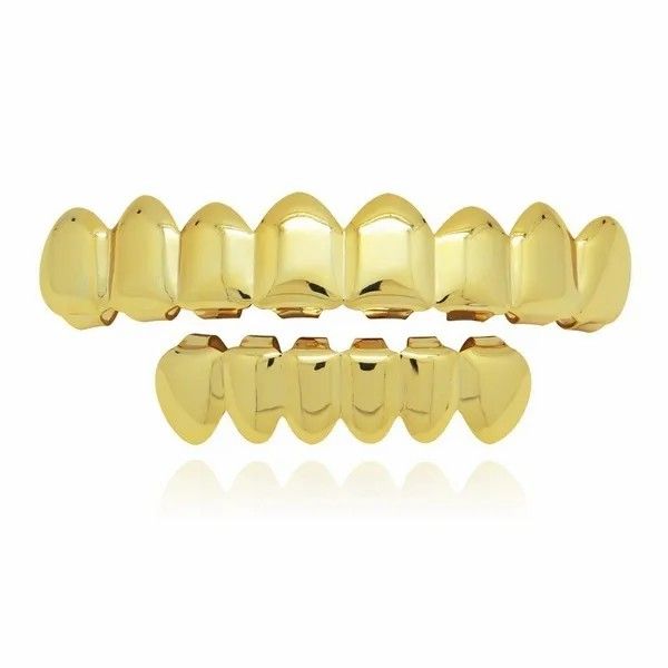 Clip On Teeth Grillz In Shiny Gold Plated Or Silver Plated Finish Buy