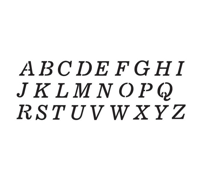 News Cap 25 Stencil (290 x 102mm)
